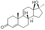 17beta-Hydroxy-17-methylandrosta-4,9(11)-dien-3-one Structural