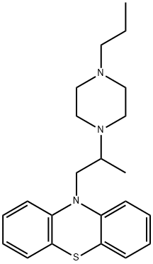 Phenothiazine, 10-(2-(4-propyl-1-piperazinyl)propyl)- Structural