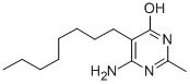 4-Pyrimidinol, 6-amino-2-methyl-5-octyl- Structural