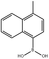 (4-METHYL-1-NAPHTHALENE)BORONIC ACID Structural