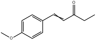 1-(4-Methoxyphenyl)-1-penten-3-one Structural