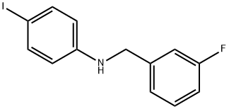 N-(3-Fluorobenzyl)-4-iodoaniline, 97% Structural