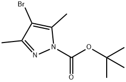 tert-Butyl 4-bromo-3,5-dimethyl-1H-pyrazole-1-carboxylate Structural