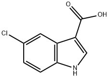 5-Chloroindole-3-carboxylic acid Structural