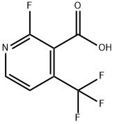 2-Fluoro-4-(trifluoromethyl)pyridine-3-carboxylicacid Structural