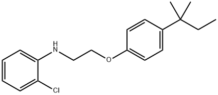 N-(2-Chlorophenyl)-N-{2-[4-(tert-pentyl)phenoxy]-ethyl}amine Structural