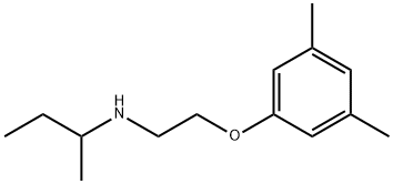 N-[2-(3,5-Dimethylphenoxy)ethyl]-2-butanamine Structural