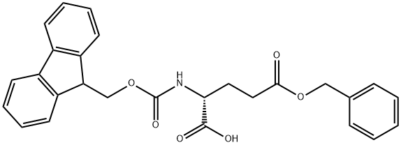 FMOC-D-GLU(OBZL)-OH Structural