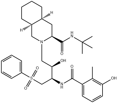 (3S,4aS,8aS)-N-(1,1-DiMethylethyl)decahydro-2-[(2R,3R)-2-hydroxy-3-[(3-hydroxy-2-Methylbenzoyl)aMino]-4-(phenylsulfonyl)butyl]-3-isoquinolinecarboxaMide