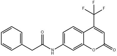 7-(PHENYLACETAMIDO)-4-(TRIFLUOROMETHYL)COUMARIN Structural