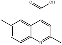 2,6-DIMETHYL-QUINOLINE-4-CARBOXYLIC ACID Structural