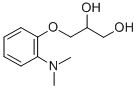 1,2-Propanediol, 3-(o-(dimethylamino)phenoxy)- Structural