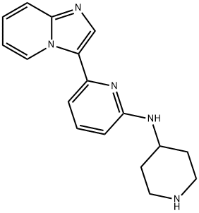 6-Imidazo[1,2-a]pyridin-3-yl-N-4-piperidinyl-2-pyridinamine