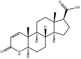 4-Aza-5a-androstan-1-ene-3-one-17b-carboxylic acid Structural