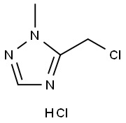 5-Chloromethyl-1-methyl-1H-[1,2,4]triazole hydrochloride Structural