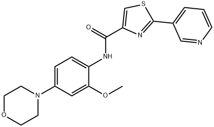 N-[2-Methoxy-4-(4-morpholinyl)phenyl]-2-(3-pyridinyl)-4-thiazolecarboxamide