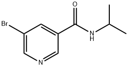 5-BROMO-N-ISOPROPYLPYRIDINE-3-CARBOXAMIDE Structural