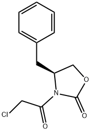 (N-CHLOROACETYL)-(4S)-BENZYL-2-OXAZOLIDINONE Structural