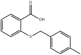 2-[(4-METHYLBENZYL)SULFANYL]BENZENECARBOXYLIC ACID Structural