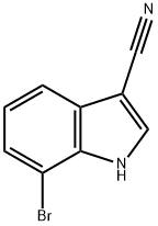 1H-Indole-3-carbonitrile, 7-broMo- Structural