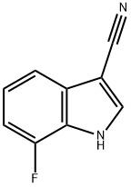 1H-Indole-3-carbonitrile, 7-fluoro- Structural