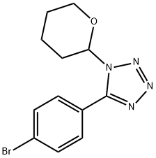 5-(4-bromophenyl)-1-(tetrahydro-2H-pyran-2-yl)tetrazole Structural