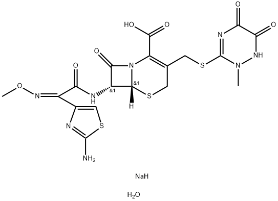 Ceftriaxone sodium Structural Picture
