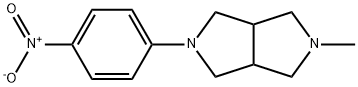 Octahydro-2-methyl-5-(4-nitrophenyl)pyrrolo[3,4-c]pyrrole Structural