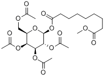 8-Methoxycarbonyloctanoyl2,3,4,6-tetra-O-acetyl-b-D-galactopyranoside Structural