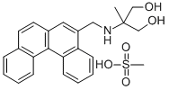 1,3-Propanediol, 2-((benzo(c)phenanthren-5-ylmethyl)amino)-2-methyl-,  methanesulfonate (salt) Structural