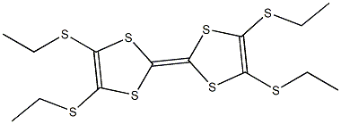 2,3,6,7-TETRAKIS(ETHYLTHIO)TETRATHIAFULVALENE Structural