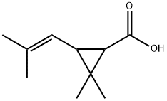 2,2-DIMETHYL-3-(2-METHYLPROP-1-ENYL)CYCLOPROPANECARBOXYLIC ACID Structural