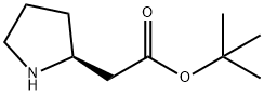 (S)-PYRROLIDIN-2-YL-ACETIC ACID TERT-BUTYL ESTER Structural