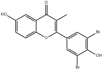 4H-1-Benzopyran-4-one, 2-(3,5-dibromo-4-hydroxyphenyl)-6-hydroxy-3-met hyl-