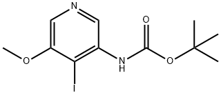 TERT-BUTYL 4-IODO-5-METHOXYPYRIDIN-3-YLCARBAMATE Structural