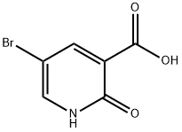 5-Bromo-2-hydroxynicotinic acid Structural