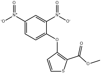 METHYL 3-(2,4-DINITROPHENOXY)-2-THIOPHENECARBOXYLATE Structural