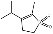 Thiophene, 2,3-dihydro-5-methyl-4-(1-methylethyl)-, 1,1-dioxide (9CI) Structural