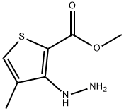 METHYL 3-HYDRAZINO-4-METHYLTHIOPHENE-2-CARBOXYLATE Structural