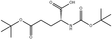 BOC-D-GLU(OTBU)-OH Structural