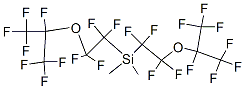 Dimethyl(bis(1,1,2,2-tetrafluoro-2-[1,2,2,2-tetrafluoro-1-(trifluorome thyl)ethoxy]ethyl))silane Structural