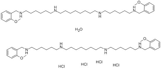 methoctramine tetrahydrochloride hemihydrate Structural