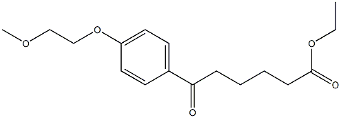 Ethyl 6-[4-(2-methoxyethoxy)phenyl]-6-oxohexanoate Structural