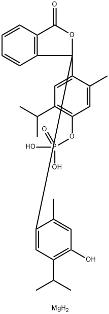 THYMOLPHTHALEIN MONOPHOSPHATE MAGNESIUM SALT Structural