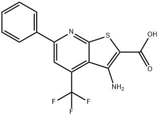 3-AMINO-6-PHENYL-4-(TRIFLUOROMETHYL)THIENO[2,3-B]PYRIDINE-2-CARBOXYLIC ACID