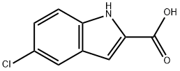 5-Chloroindole-2-carboxylic acid Structural