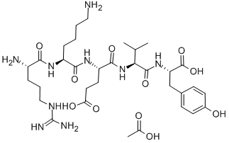 ARG-LYS-GLU-VAL-TYR ACETATE SALT Structural