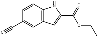 Ethyl 5-cyanoindole-2-carboxylate Structural