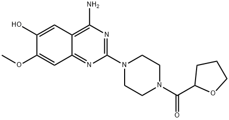 [4-(4-AMino-6-hydroxy-7-Methoxy-2-quinazolinyl)-1-piperazinyl](tetrahydro-2-furanyl)Methanone Structural