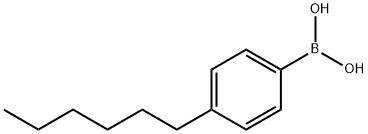 4-N-HEXYLBENZENEBORONIC ACID Structural